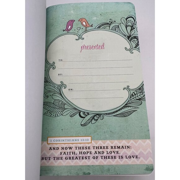 NIV Bible for Teen Girls, Leathersoft “Growing in Faith, Hope, & Love” with Box - Picture 2 of 7